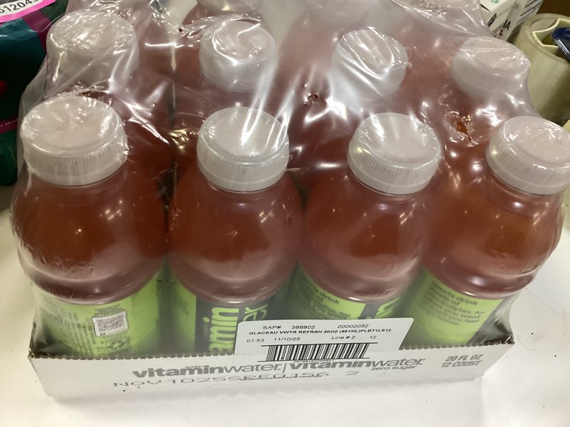 Condition photo showing New/Like New for vitaminwater Refresh Tropical Mango Nutrient Enhanced Flavored Water Beverage, 20 fl oz Bottles, 12 Pack Refresh Tropical Mango 20 fl oz (Pack of 12)