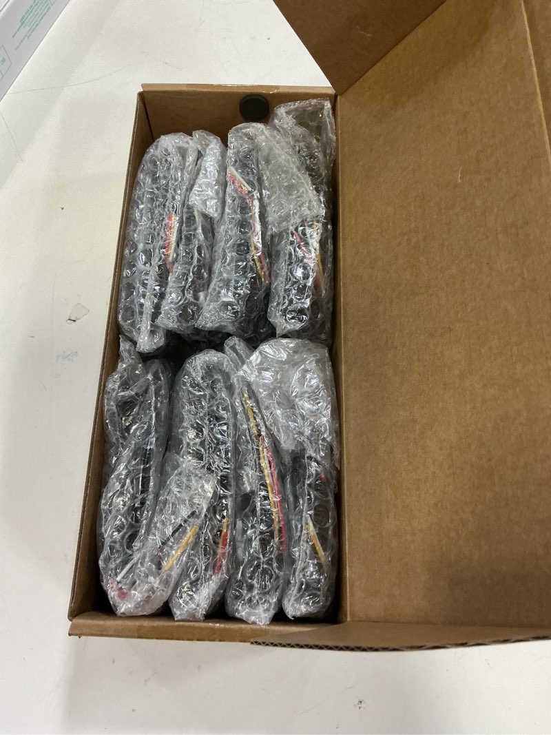 Condition photo showing New/Like New for ASPL 8pcs Sync Feature Ultra Slim 12-LED Surface Mount Flashing Strobe Lights for Truck Car Vehicle LED Mini Grille Light Head Emergency Beacon Hazard Warning Lights (Amber/Green)