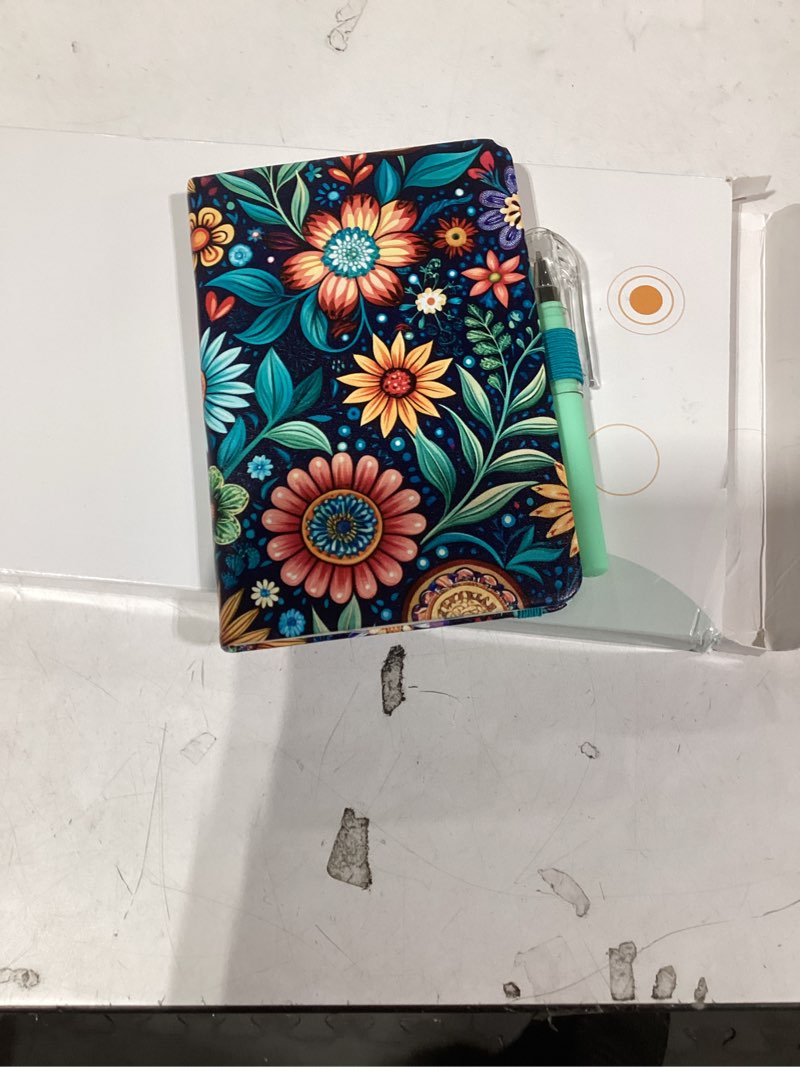 Condition photo showing Good Condition for (3 Pack) Pocket Notebook Journal, Hardcover Small Mini Notebooks with Pens for Work, 3.7" x 5.7" A6 Notebook College Ruled with 100Gsm Premium Thick Lined Paper, Black Leather 3 Black