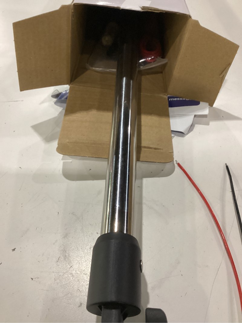 Condition photo showing As Is for 18 inches bimini light for pontoon boat, pontoon navigation lights anchor light stern lights for bimini top mount waterproof ip67, white fold down led marine boat rear running lighting