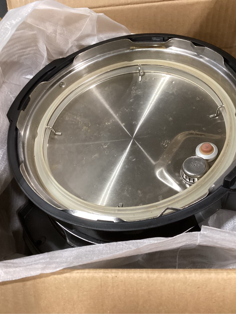 Condition photo showing As Is for COMFEE' 9-in-1 Electric Pressure Cooker, 14 Presets Instant Multi Cooker Olla de Presion Non-Stick Pot Yogurt Maker Rice Cooker Slow Cooker Sauté Steamer 6 Quarts Black Black 6 Quarts