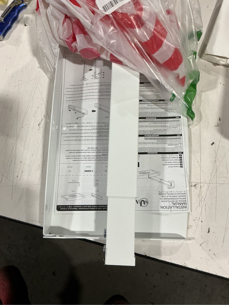 Condition photo showing Good Condition for wali projector ceiling mount tray, height adjustable wall mount holder for projectors, hidden cable management, fits projectors up to 22lbs, 13.7" x 8.6" platform, white (pm-005-w) white large