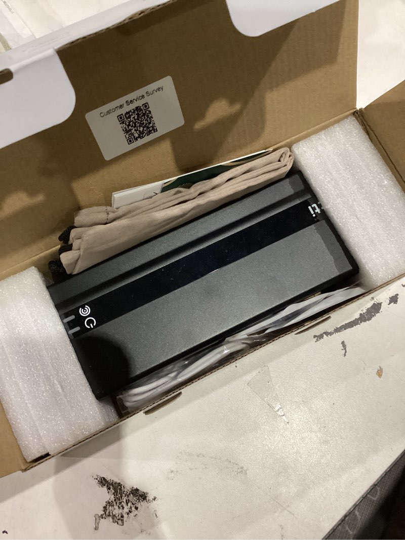 Condition photo showing As Is for vretti Portable Printer Wireless for Travel, PB821 Inkless Printer, A4 Mobile Thermal Printers Compatible with Phone & Laptop, Supports 8.5 x 11 US Letter Etc for Car School Office Home Use - Black Black PB821 Printer + 1 Roll Paper