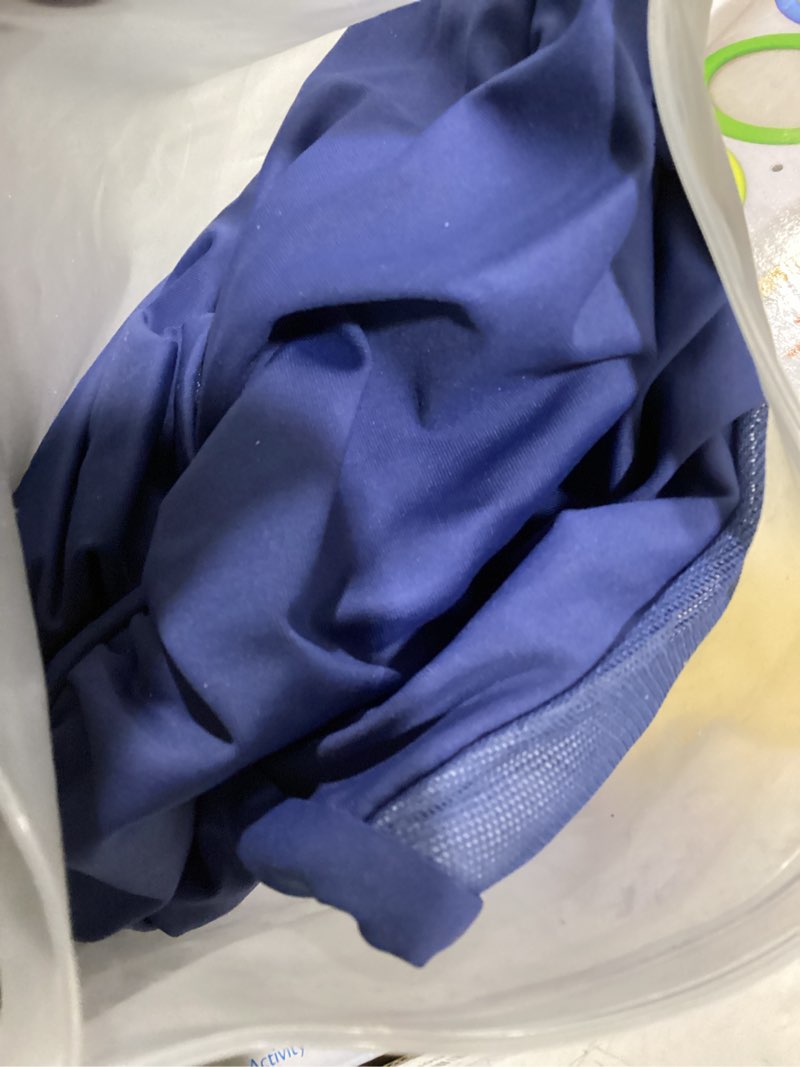 Condition photo showing New/Like New for Aqua Eve Women Mesh One Piece Swimsuit - Tummy Control One Shoulder Bathing Suit Cut Out Swimwear 2026 Navy Blue XX-Large