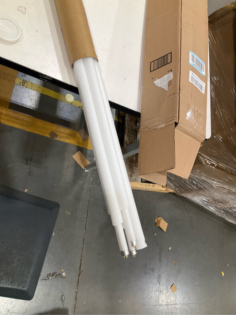 Condition photo showing Good Condition for new lights f54t5/865/ho fluorescent tube light bulb, 46 inch, 54w, 6500k daylight, 4200 lumens, high output, g5 bi-pin base, 4ft t5 grow light bulbs - 5 pack 6500k 5 count (pack of 1)