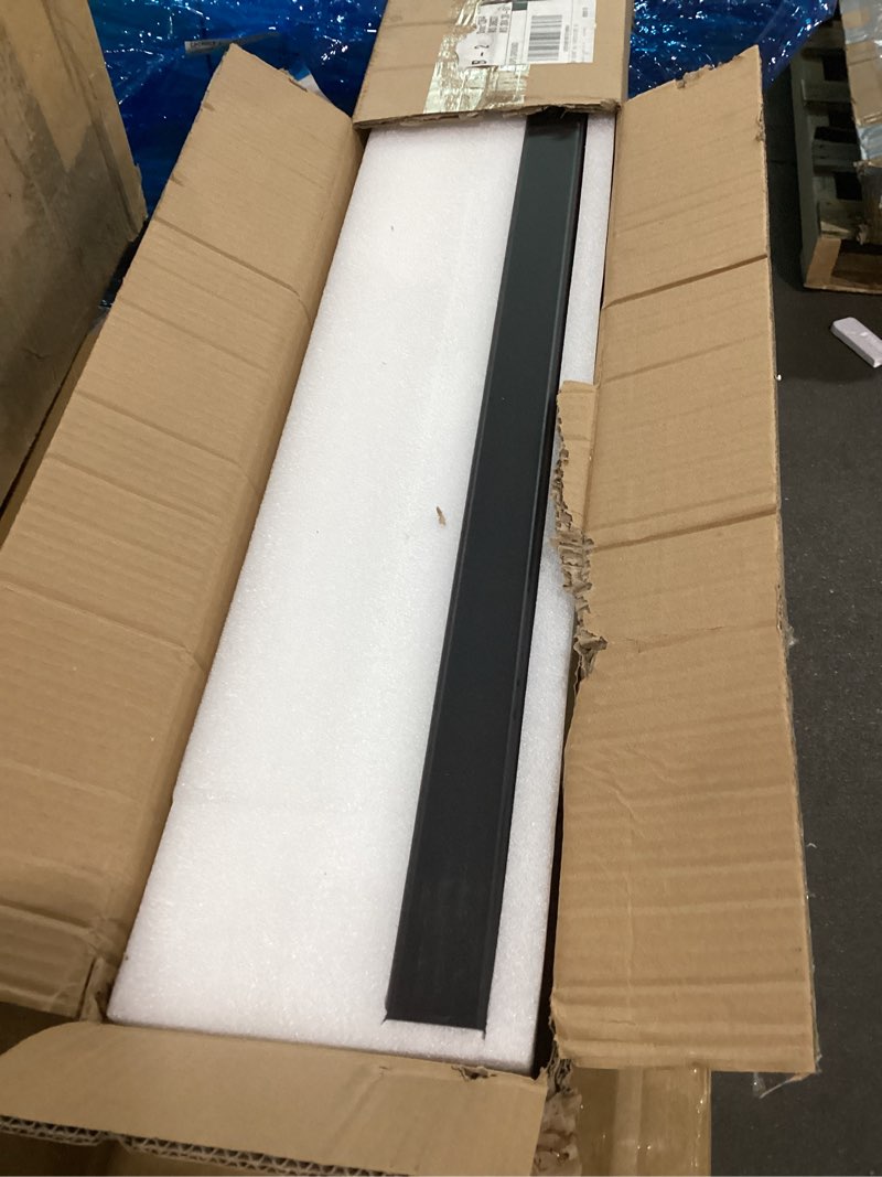 Condition photo showing Good Condition for 70" LED Linear Pendant Light Fixtures, 25W Dimmable Pool Table Light with Remote, Modern Island Lights for Kitchen Dining Room Living Room Office Bar, 3000k-6000k, Black A 71IN