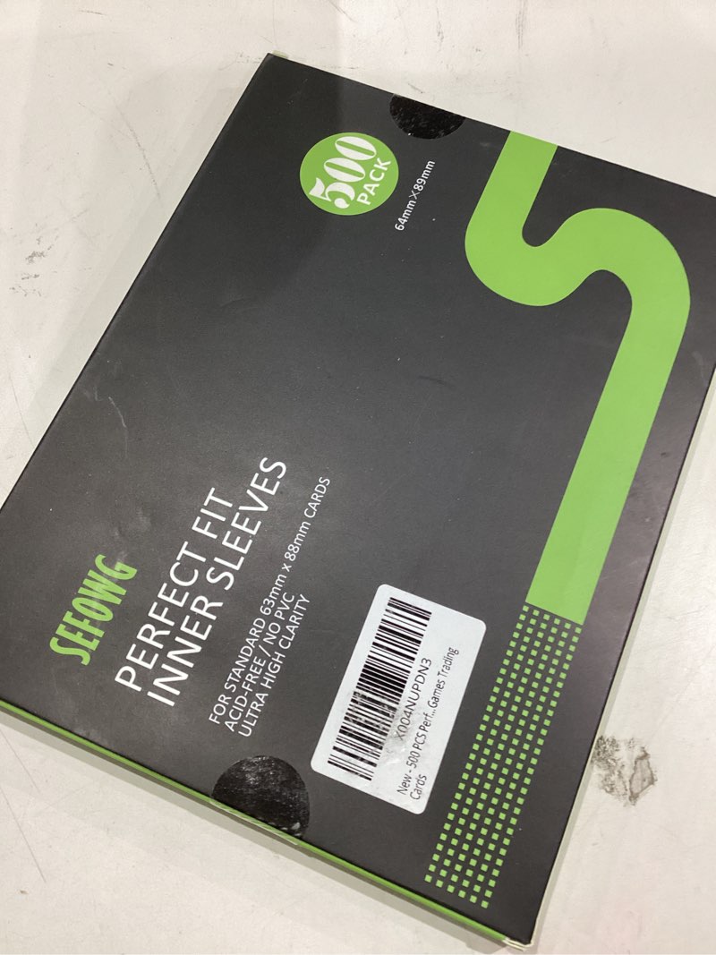 Condition photo showing Good Condition for 500 PCS Perfect Fit Inner Card Sleeves, Clear Card Sleeves, Exact for Double-sleeving and Compatible with MTG TCG Magic The Gathering Games Trading Cards