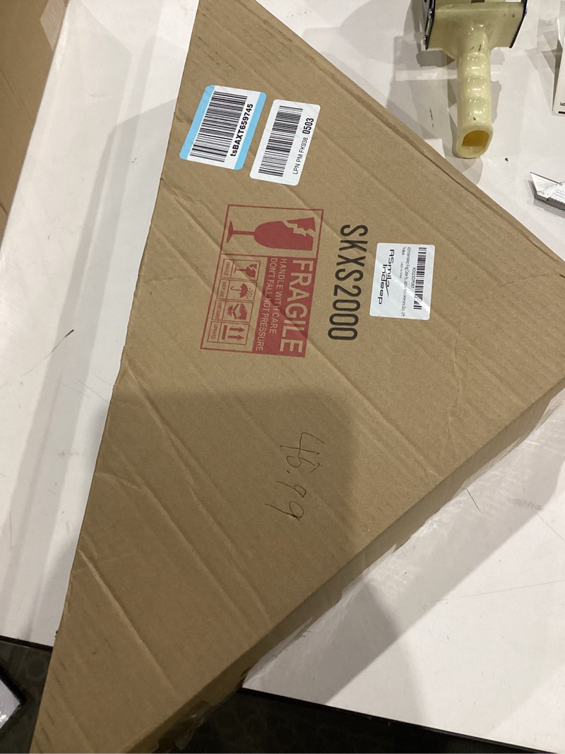 Condition photo showing Good Condition for Flag Display Case - 5' x 9.5' Funeral & Military Flag Shadow Box with HD Tempered Glass and Wall Mount, Folded Triangle Flag Holder Frame for Veterans, Red