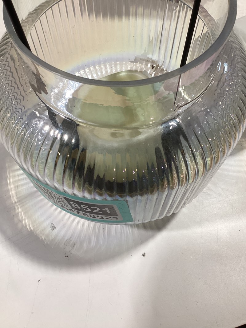 small glass lantern 