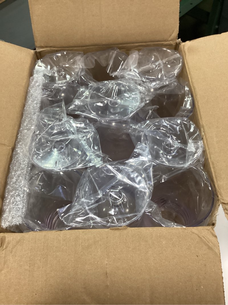 Condition photo showing Good Condition for 12 Pcs Plastic Hurricane Glasses 15oz Break Resistant Drinking Glasses Reusable Pina Colada Glasses Clear Cups Cocktail Wine Margarita Tropical Beer Juice Beach Party with 160 Pcs Cocktail Pick Stick