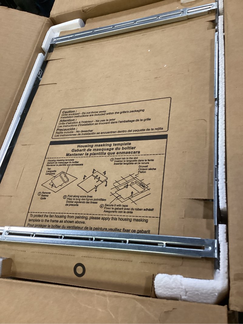 Condition photo showing New/Like New for Panasonic WhisperWarm Ceiling Mount Bathroom Exhaust Fan with LED Light & Heater, 50-80-110 CFM, FV-0511VHL1 Fan + LED Light
