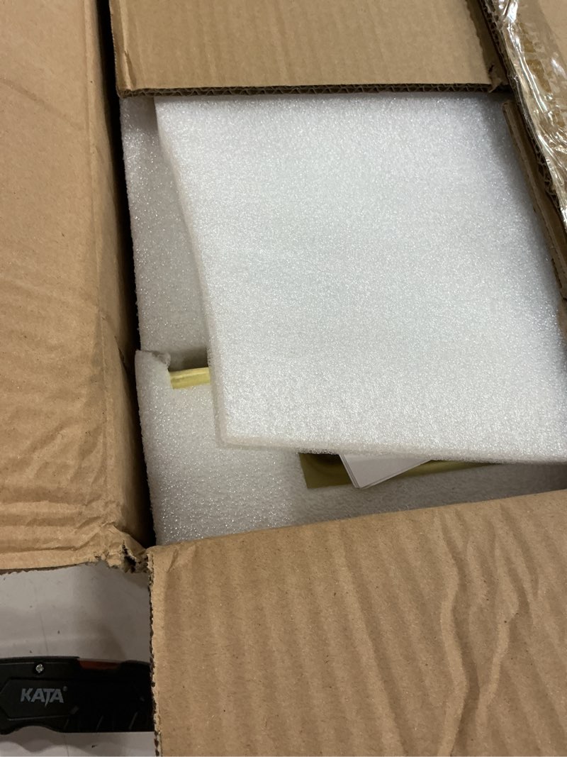Condition photo showing New/Like New for moquin double front door lock set, brushed gold square front door hardware set with dummy, heavy duty door handle with deadbolt, stain brass double entry door lock set with reversible handle satin brass