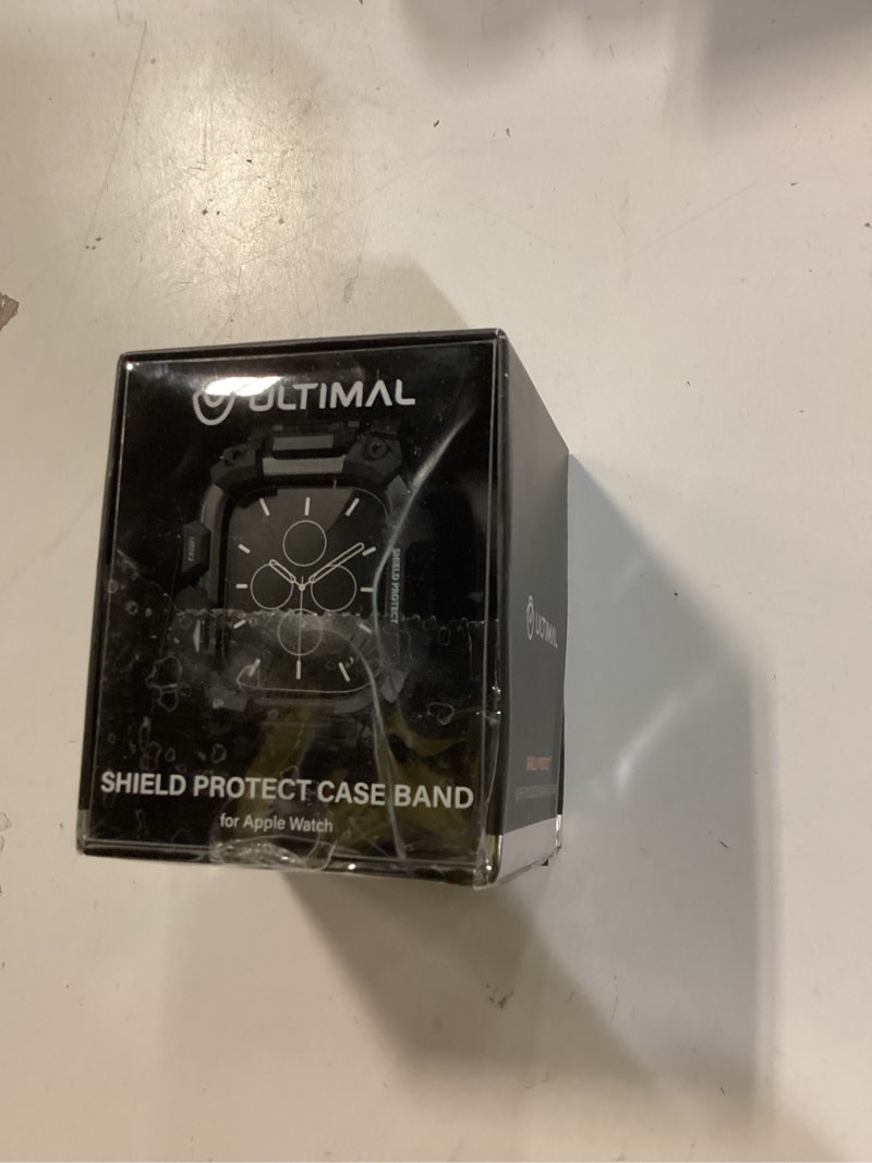 Condition photo showing New/Like New for ULTIMAL Rugged Case with Band for Apple Watch 44mm,Compatible with Apple Watch Series SE 3/SE 2/SE Generation/6/5/4, Military Grade Shockproof Bumper Cover for iWatch Tactical Band Men (Black, 44mm) Black 44mm