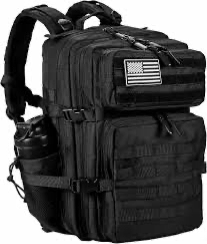 LHI Military Tactical Backpack for Men and Women 45L Army 3 Days Assault Pack Bag Large Rucksack wit
