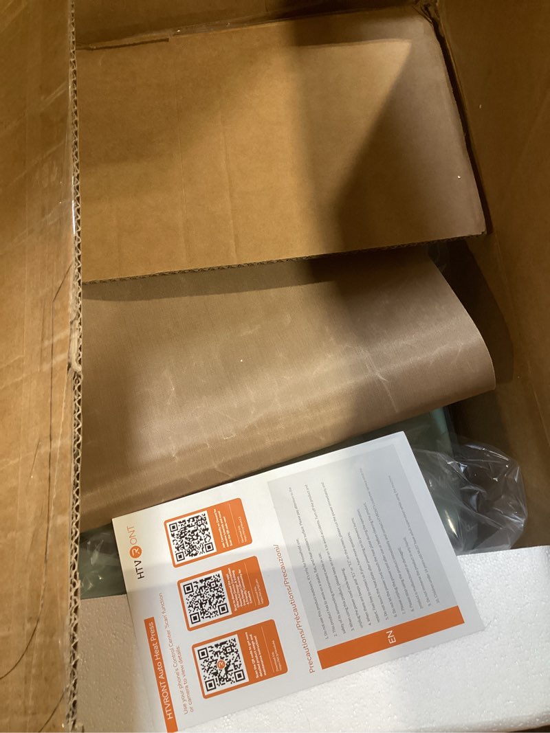 Condition photo showing Good Condition for htvront auto heat press machine for t shirts - heat press 15x15 with auto release - heats up fast & heat evenly, professional machines for htv, sublimation, heat transfer projects light blue