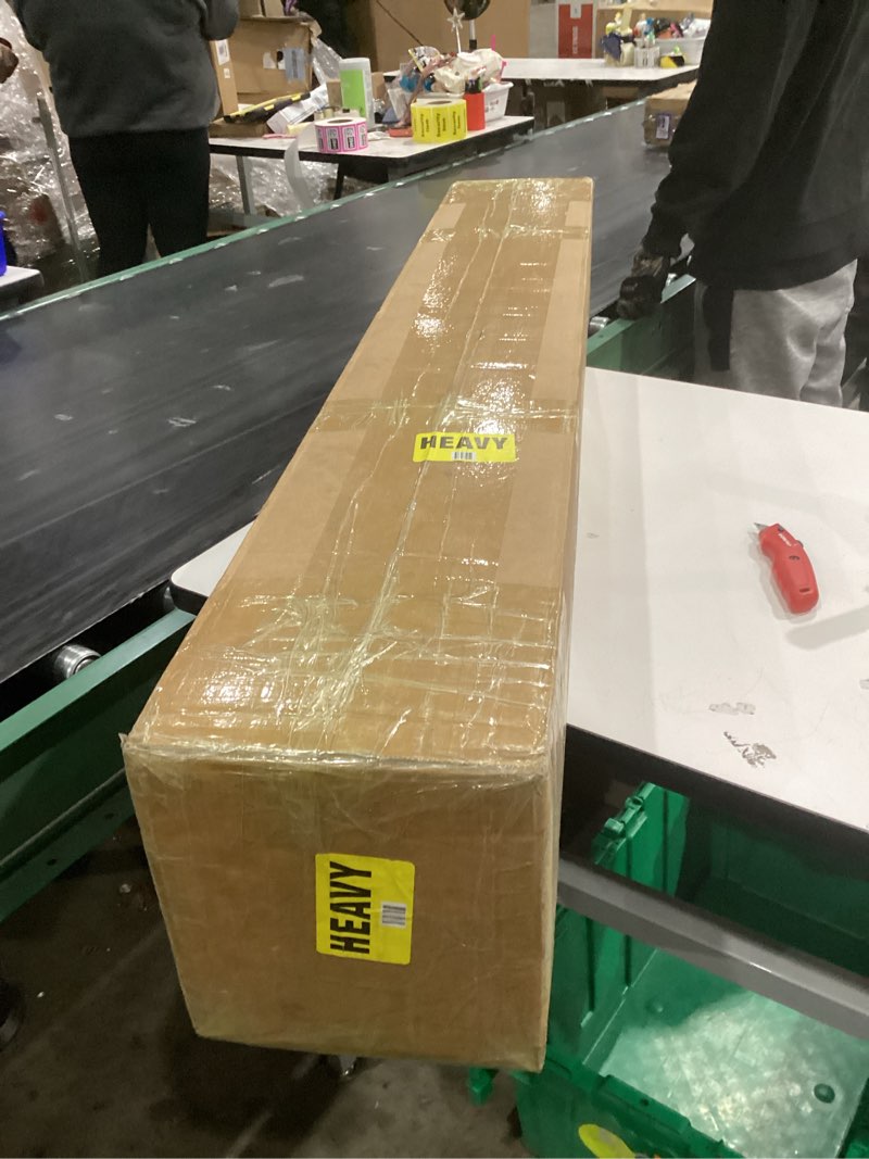 Condition photo showing New/Like New for Air Conditioner Fence 48" W X 48" H Trash Can Fence Pool Equipment Enclosure Vinyl Privacy Fence Outdoor No Dig Privacy Fence 3 Panels with Metal Stake, White 48"W x 48"H Vertical-3 Panels new