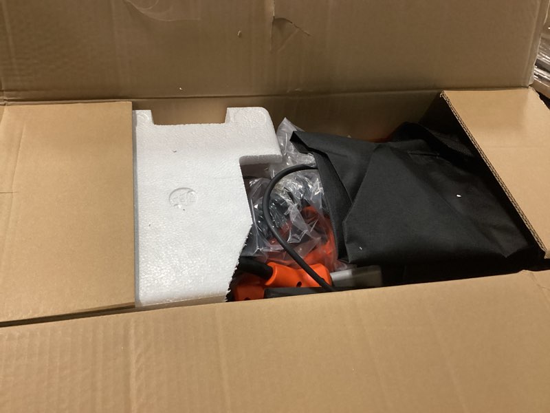 Condition photo showing Good Condition for Drywall Sander with Vacuum Dust Collector, 1050W 7.33A Popcorn Ceiling Removal Tool, LED Light, 5 Variable Speed 1000-2100RPM, Foldable & Extendable Handle, 12 Sanding Discs Orange-black