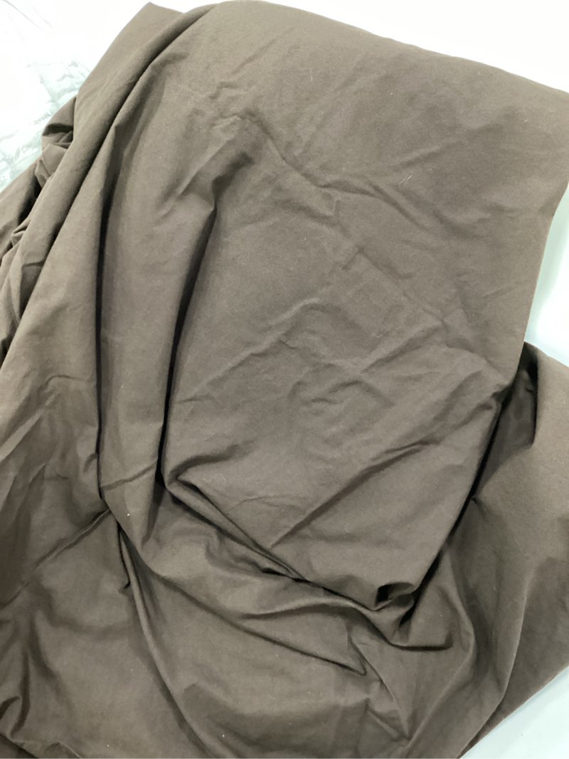 Condition photo showing Good Condition for european linen shower curtain chocolate color