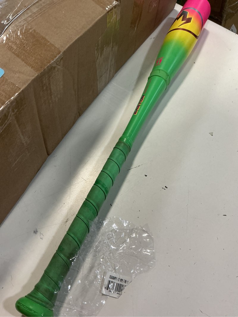 Condition photo showing As Is for easton | 2026 | hype fire baseball bat | usa | -5 / -8 / -10 / -11 drop | 2 5/8" barrel | 2 pc. composite green / yellow / pink -11 27 inches