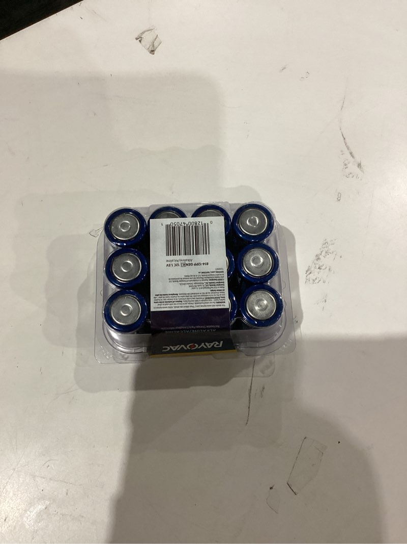 Condition photo showing Good Condition for Rayovac C Batteries, C Cell Battery, 12 Count