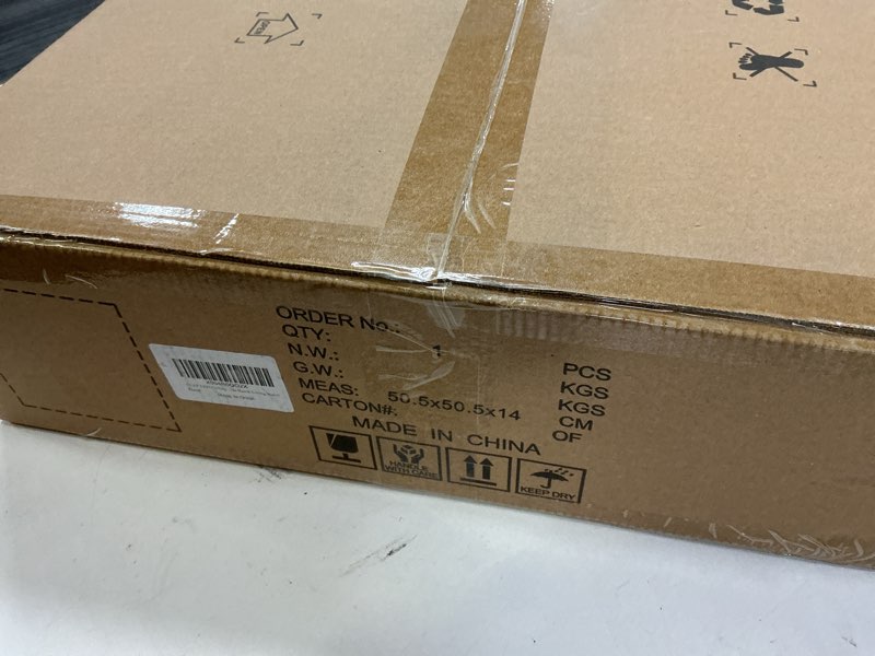 Condition photo showing New/Like New for DLLT Modern Ceiling Fans with Lights: 20" Flush Mount Low Profile Ceiling Fan with APP Remote Control - White LED Bladeless Fandelier Dimmable Quiet DC Motor for Bedroom Living Room White 20 Inch