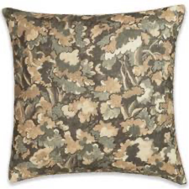 joss & main olcott accent pillow features a neutral-toned abstract botanical pattern