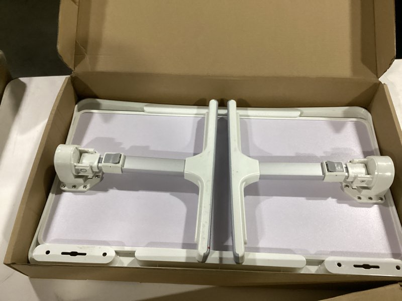 Condition photo showing As Is for Large Car Seat Tray Table, Foldable Travel Tray for Kids Car Seat, Height Adjustable Car Lap Desk for Laptop Computer Tablet, Rear Seat Food Eating Tray, Car Travel Essentials for Long Trips