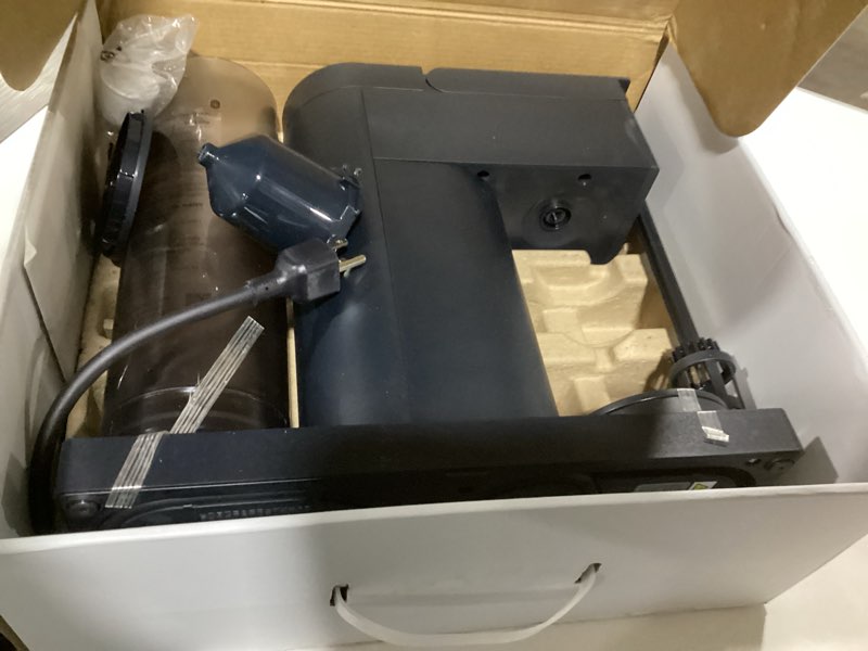 Condition photo showing As Is for Chefman Caffeinator Single Serve Coffee Maker, Brew Kcups & Grounds, Drip Coffee Machine with Brew Strength Settings, Iced Coffee Function, 48 oz. Removable Water Reservoir Midnight