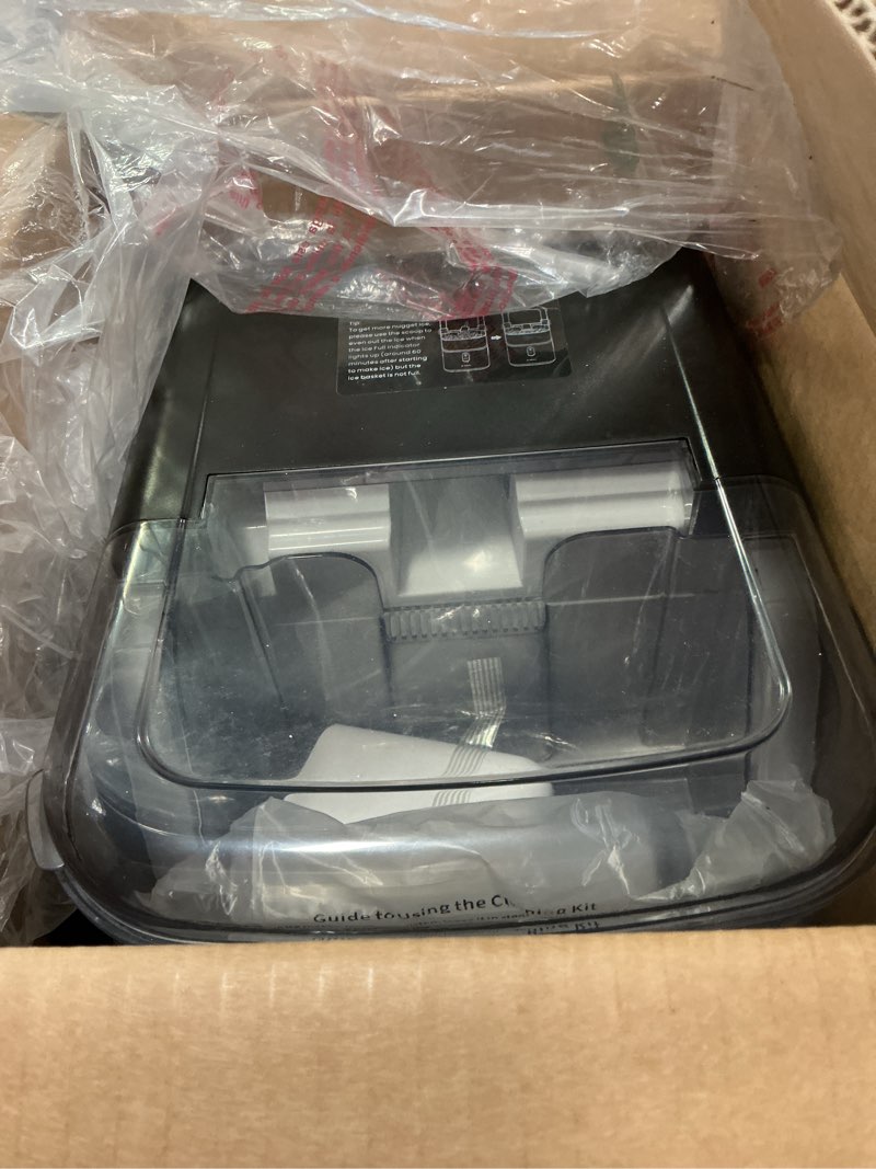Condition photo showing New/Like New for ecozy Nugget Ice Maker Countertop, Smart Portable Crushed Ice Maker with Voice Control, Pellet Chewable Ice 33lbs/24H, Self-Cleaning, with APP WiFi, Timer Function, TDS, for Home/Travel/Office/Party Silver Nugget Ice Maker
