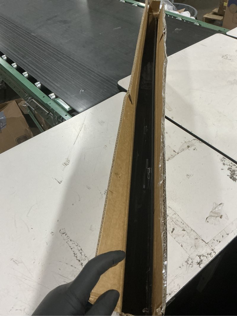 Condition photo showing Good Condition for rear bumper diffuser for ford mustang 2015-2023 v2 style glossy black abs rear spoiler lip only fit with dual exhaust version?drilling is required? (for dual exhaust version)