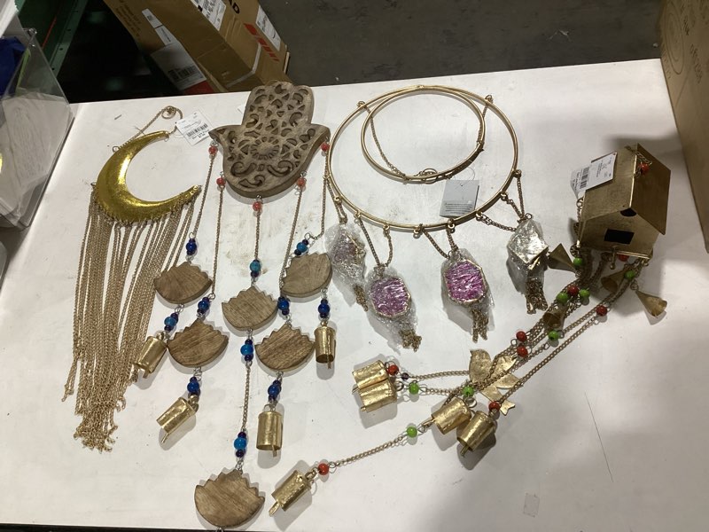 4 misc wind chimes
