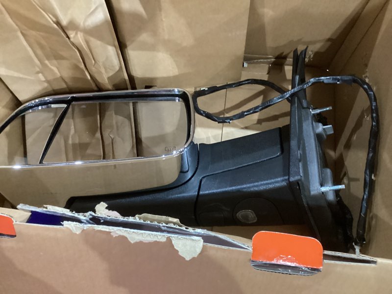 Condition photo showing Good Condition for A-Premium Driver Side Power Door Mirror - Compatible with Ram 1500 2019-2024 - Heated Manual Folding Black Outside Rear View Mirror w/Blind Spot Glass - Standard Type, With Temp Sensor Left Driver Side