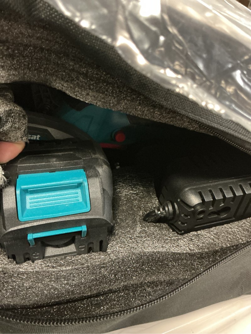 Condition photo showing Good Condition for 6-1/2" cordless circular saw,21v brushless hand circle saw with 2 x 6.0ah battery & 3 blade,5500 rpm sierra circular electrica 0-45° cutting bevel,max cutting depth 2-1/4"(90°),1-7/16" (45°)