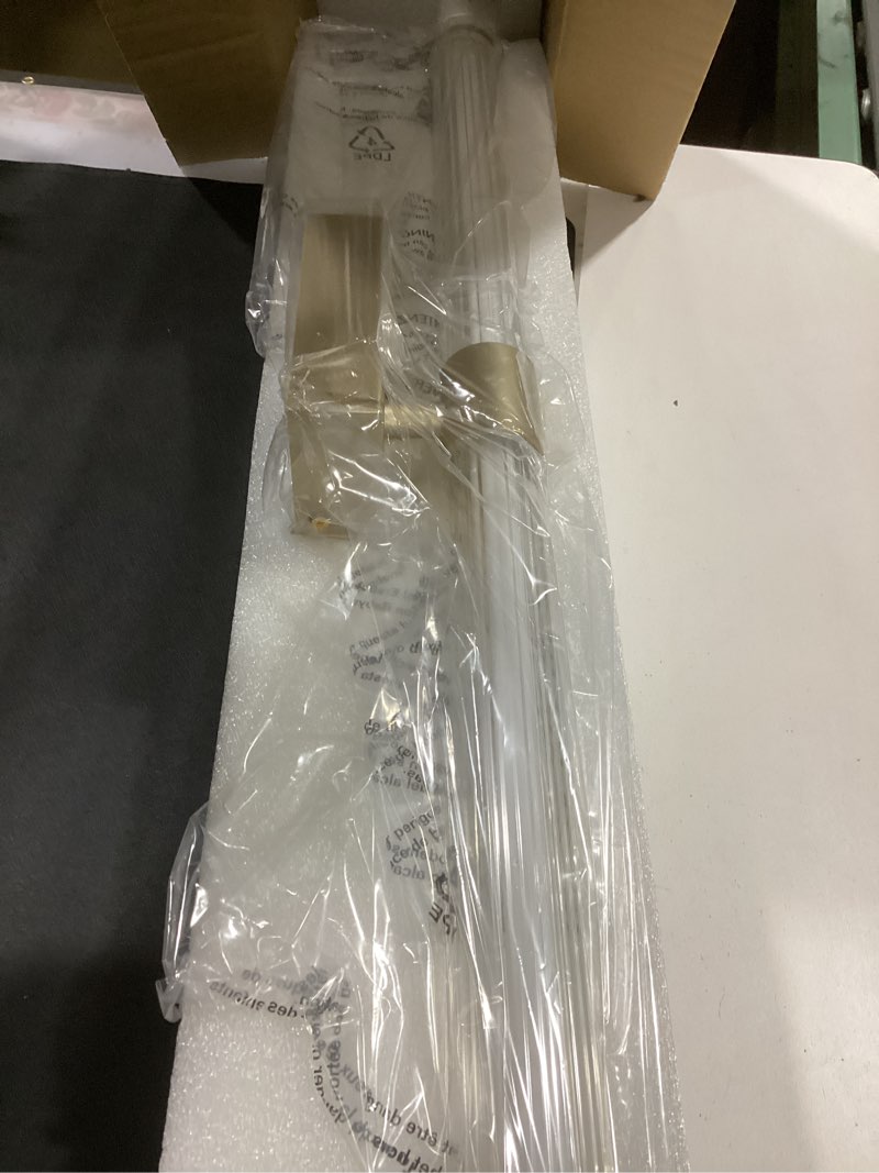 Condition photo showing Good Condition for Tubicen Gold Bathroom Light Fixtures Over Mirror 360° Beam Lighting 12W Dimmable Modern Sleek Gold LED Vanity Light 25in Linear Vertical Wall Sconce LED Mirror Light Acrylic Shade