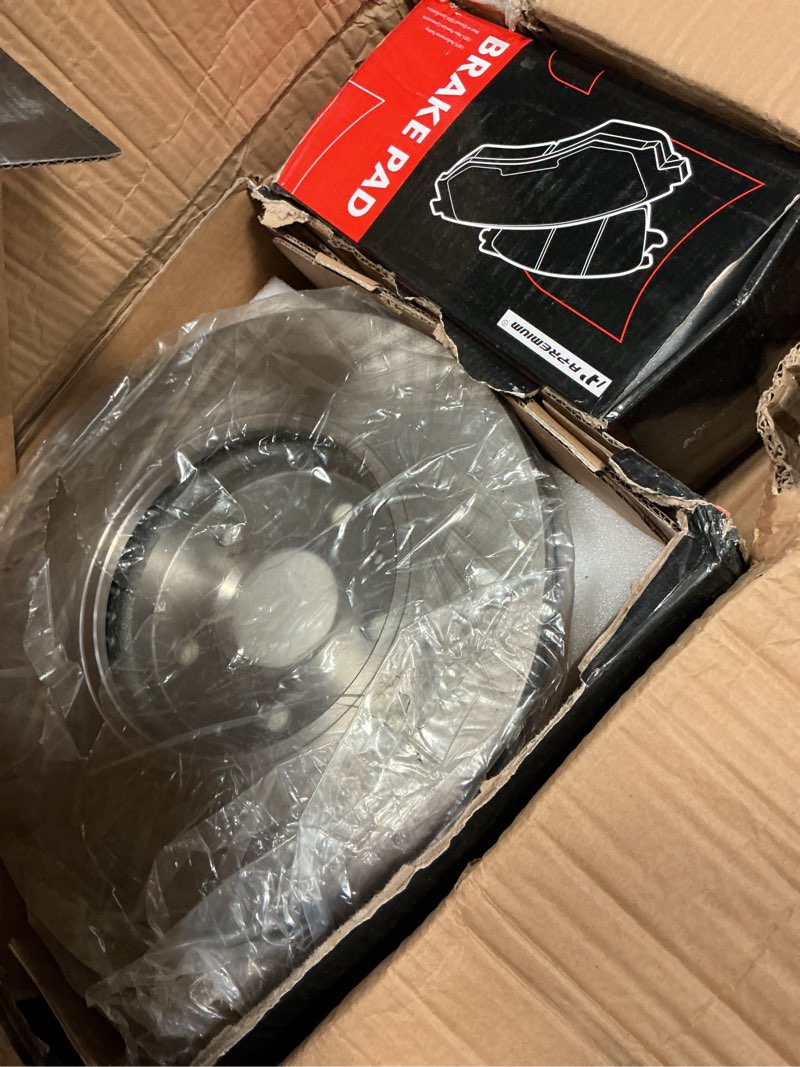 Condition photo showing New/Like New for a-premium 12.44 in (316 mm) front vented disc brake rotors + ceramic pads kit compatible with select cadillac models - cts 2008-2014, 3.0l 3.6l 6.2l, 6-pc set