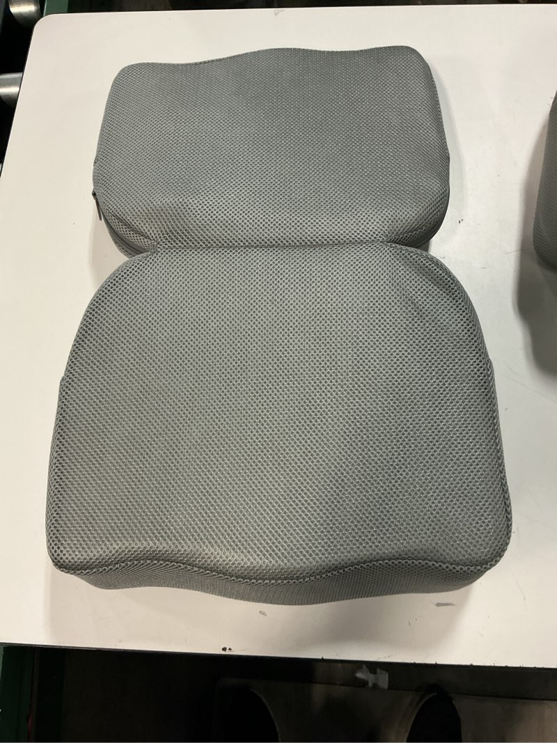 Condition photo showing As Is for Similar Seat Cushion,Office Chair Cushion,Car Seat Cushions,Lumbar Support Pillow for Office Chair,Back Support Memory Foam Pillow Coccyx Cushions for Tailbone Pain,Sciatica Back Pain Relief Black Black Large