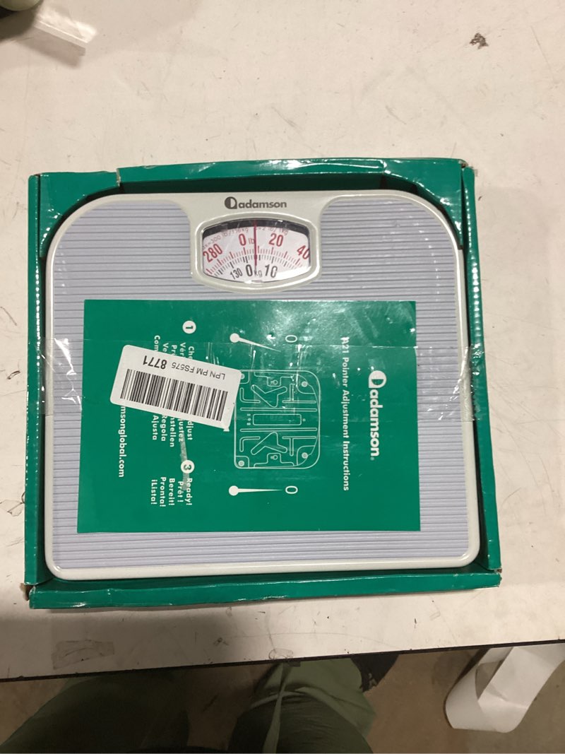 Condition photo showing Good Condition for adamson a21 analog scales for body weight - up to 300 lb - new - anti-skid rubber surface + large numbers - analog bathroom scale - affordable - durable with 20-year assurance - light blue