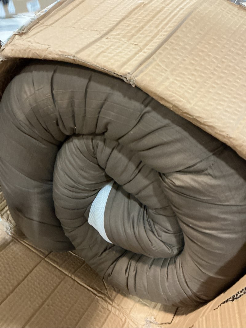 Condition photo showing As Is for 100% Cotton 5 Piece Dark Gray Down Alternative 1000 Thread Count Soft 600 GSM Pinch Pleat Bedding Comforters Quilt Set(Comforter + 4 Pillow Cases) Queen