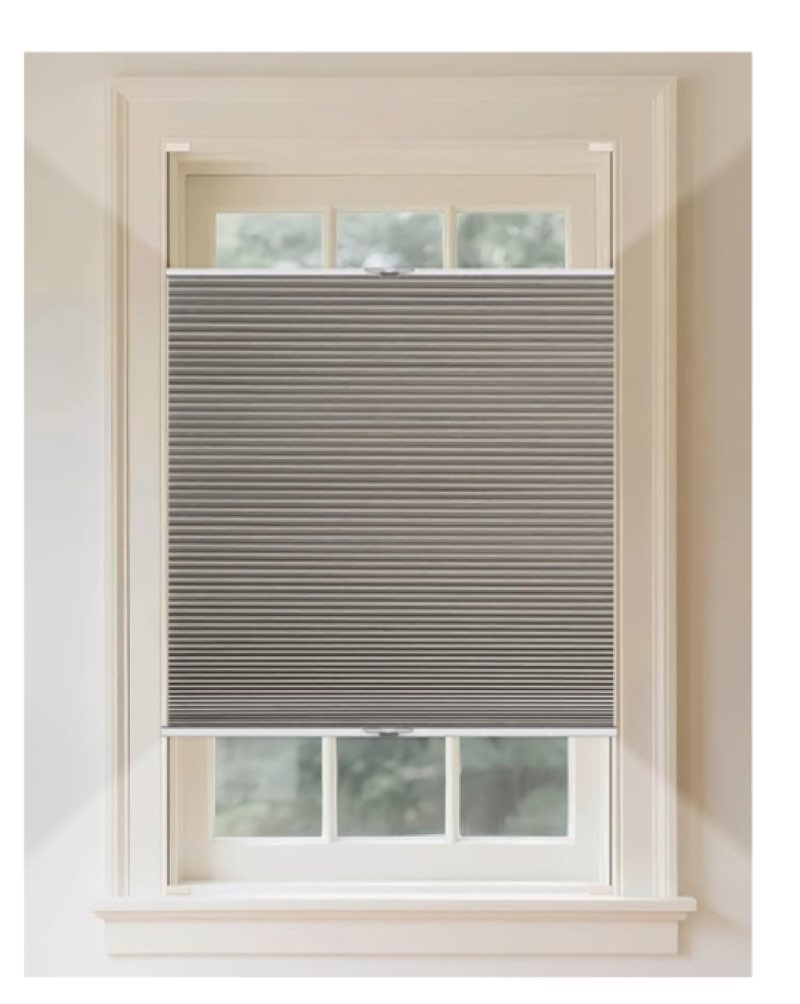 Flamax Custom Size Tension Holding Top Down Bottom Up Cellular Shades, Room Darkening Blackout Top D
