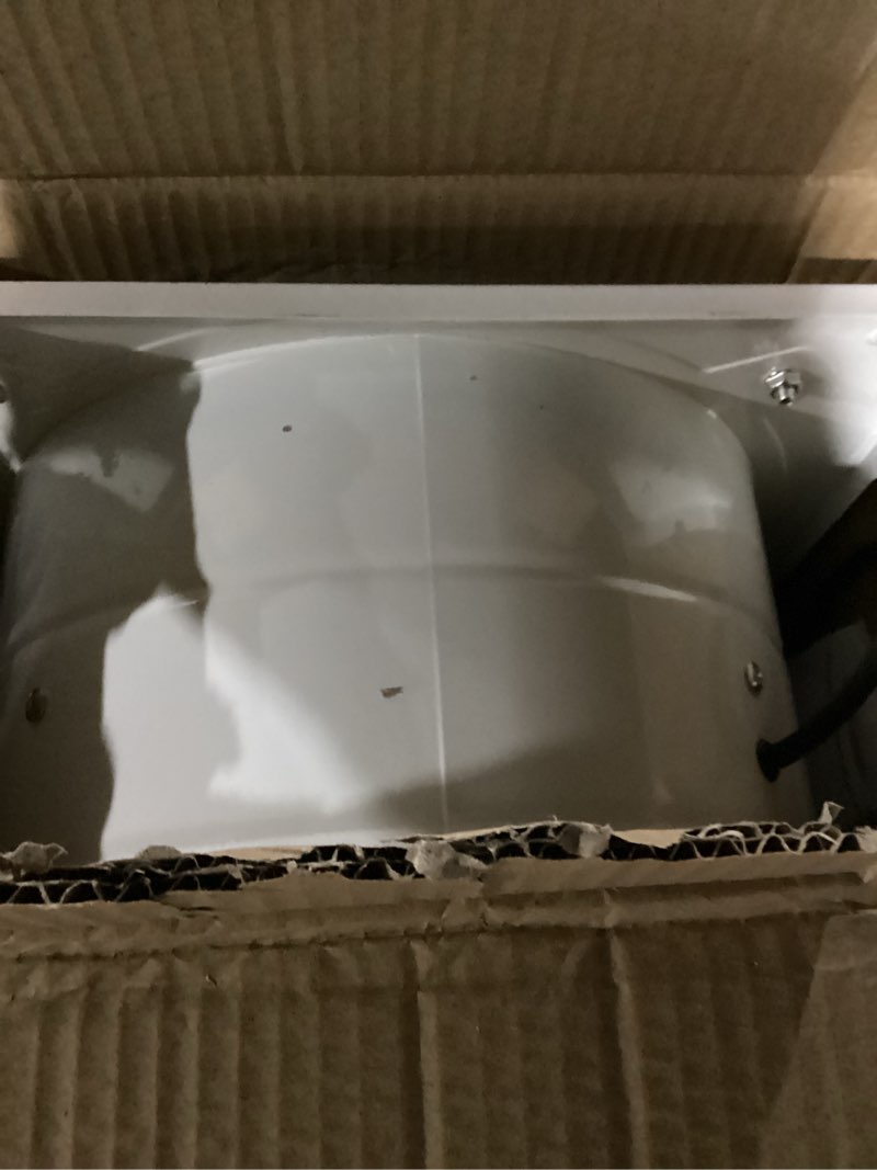 Condition photo showing Good Condition for 12 Inch Exhaust Fan with Plug, 1558CFM Through-the-Wall Ventilation Fan with Light Weight Pure Copper Motor, for Laundry Room, Toilets, Garage, and Shopping Mall, 110V (12 inch, white)