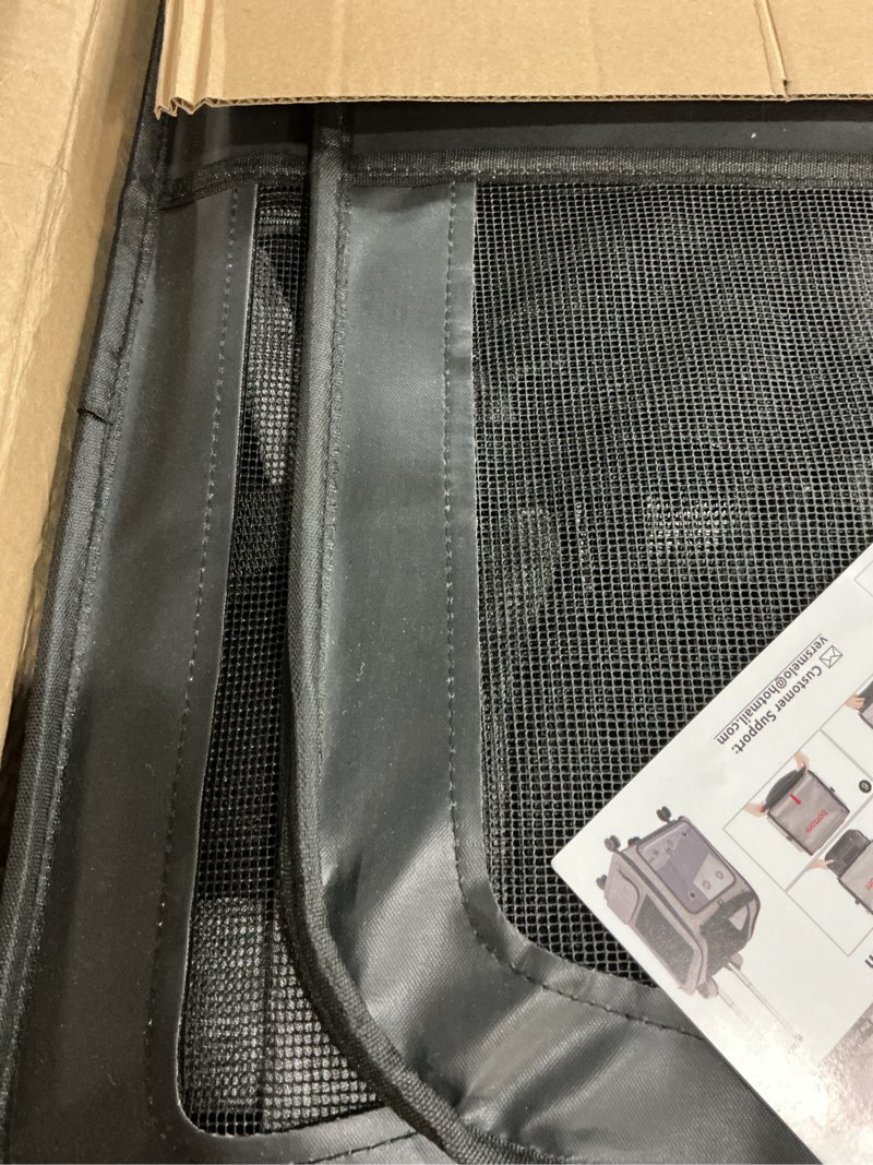 Condition photo showing As Is for extra large pet carrier backpack with wheels cats under 30 lbs, for dogs puppies rabbits other animals under 25 lbs, great for travel/hiking/outdoor use