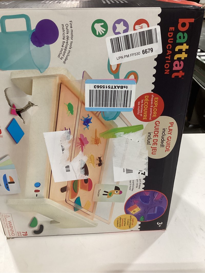 Condition photo showing As Is for Battat Education – Tracing Light Box for Kids – Sensory Light Up Board – Educational Toys for Toddlers – Includes Double – Sided Tracing Cards – Bright Explorer