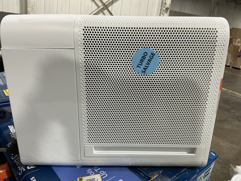 Condition photo showing Good Condition for ge 50 pt. for wet rooms up to 5000 sq. ft. residential dehumidifier with built-in. pump in white, wi-fi, energy star