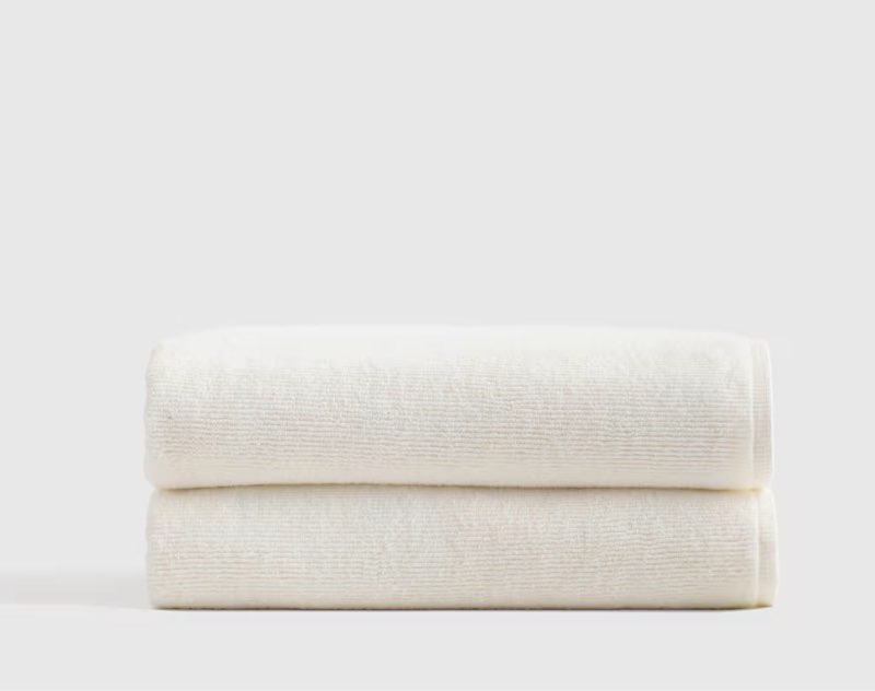 turkish ribbed quick dry bath towel (set of 2)