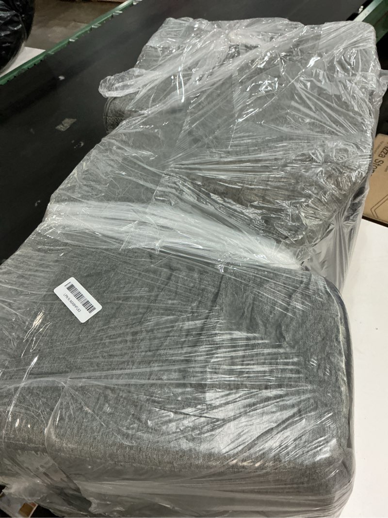 Condition photo showing As Is for Gray Curved Dog Stairs Ramp for High Beds 28.7" H, 5-Step Dog Steps for Small Dogs and Cats, Pet Stairs for High Bed Climbing, Non-Slip Balanced Pet Step Gray 5-Step