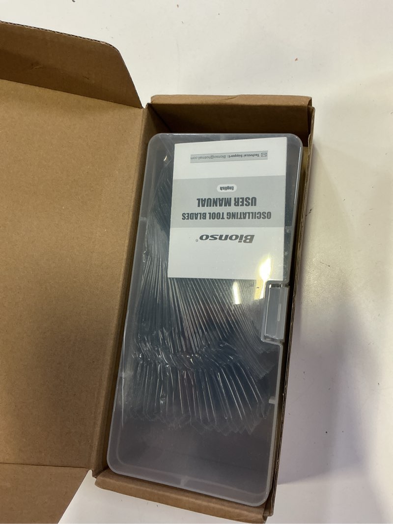 Condition photo showing New/Like New for bionso 55pcs oscillating saw blades, professional universal titanium multitool blades for wood plastics metal, quick release multi tool kits fit dewalt ryobi milwaukee rockwell fein makita