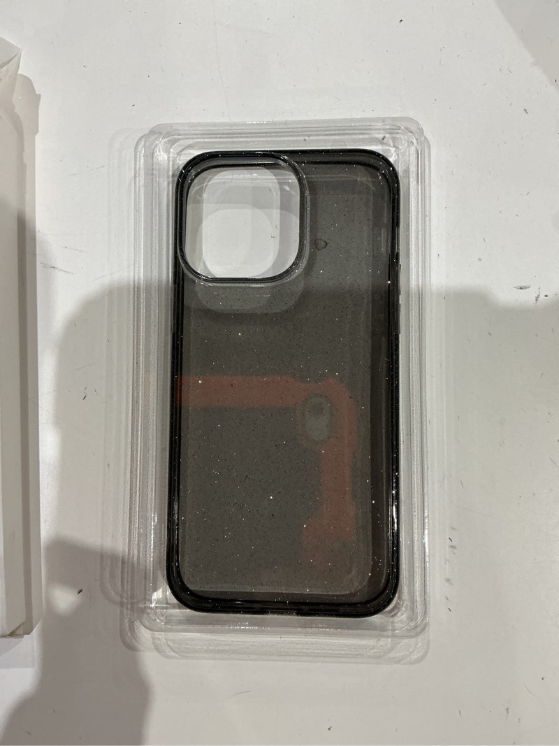 Condition photo showing Good Condition for choiche compatible for iphone 14 pro max case women phone case, cute bling sparkly, military grade protection, 3 diamond camera lens covers, 2 tempered glass protectors, 6.7 inch (glitter black) glitter black for iphone 14 pro max