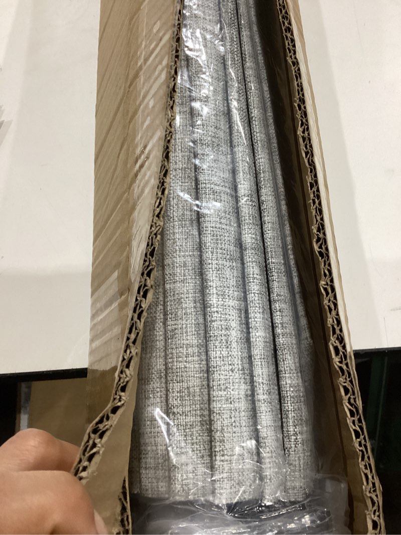 Condition photo showing Good Condition for lazblinds no tools no drill cordless roman shades for windows, blackout thermal insulated uv blocking window blinds, lightweight fabric blinds for indoor windows, 20" w x 60" h, blackout - grey grey 20" w × 60" h