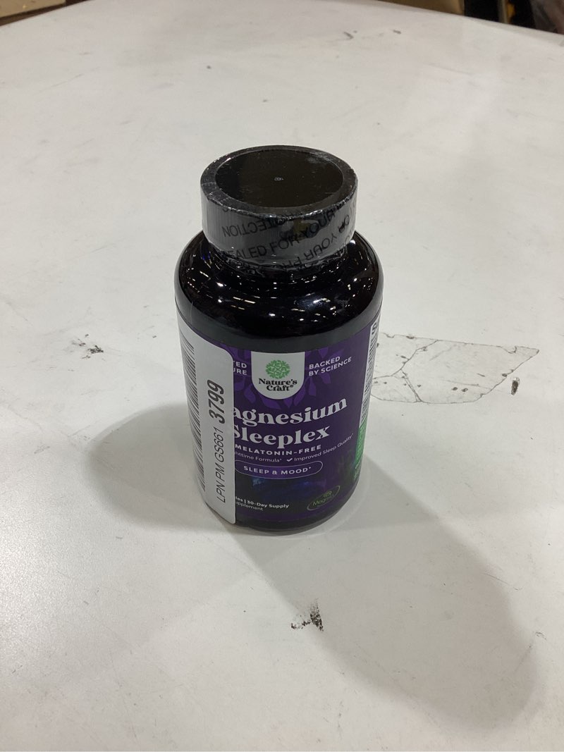 Condition photo showing New/Like New for high absorption magnesium sleep supplement - rest support magtein magnesium l-threonate and apigenin theanine for sleep and rest for women & men - mg l-threonate melatonin free sleeping aid - 90 ct 90 count (pack of 1)