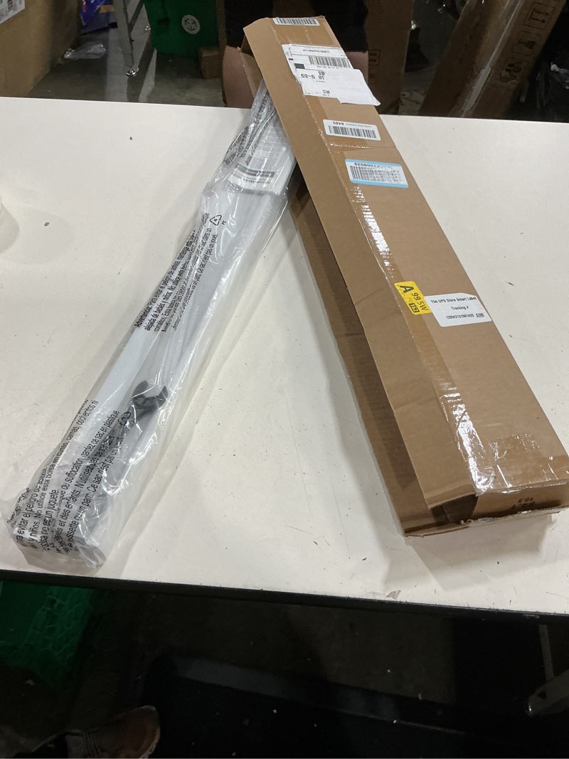 Condition photo showing New/Like New for lazblinds cordless cellular shades, no tools no drill blackout honeycomb shades pleated blinds for windows, 33 1/2" w x 64" h, silver white blackout-silver white 33 1/2'' w × 64'' h